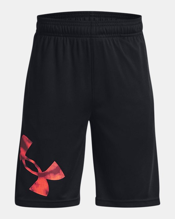 Boys' UA Prototype 2.0 Big Logo Fill Shorts in Black image number 0